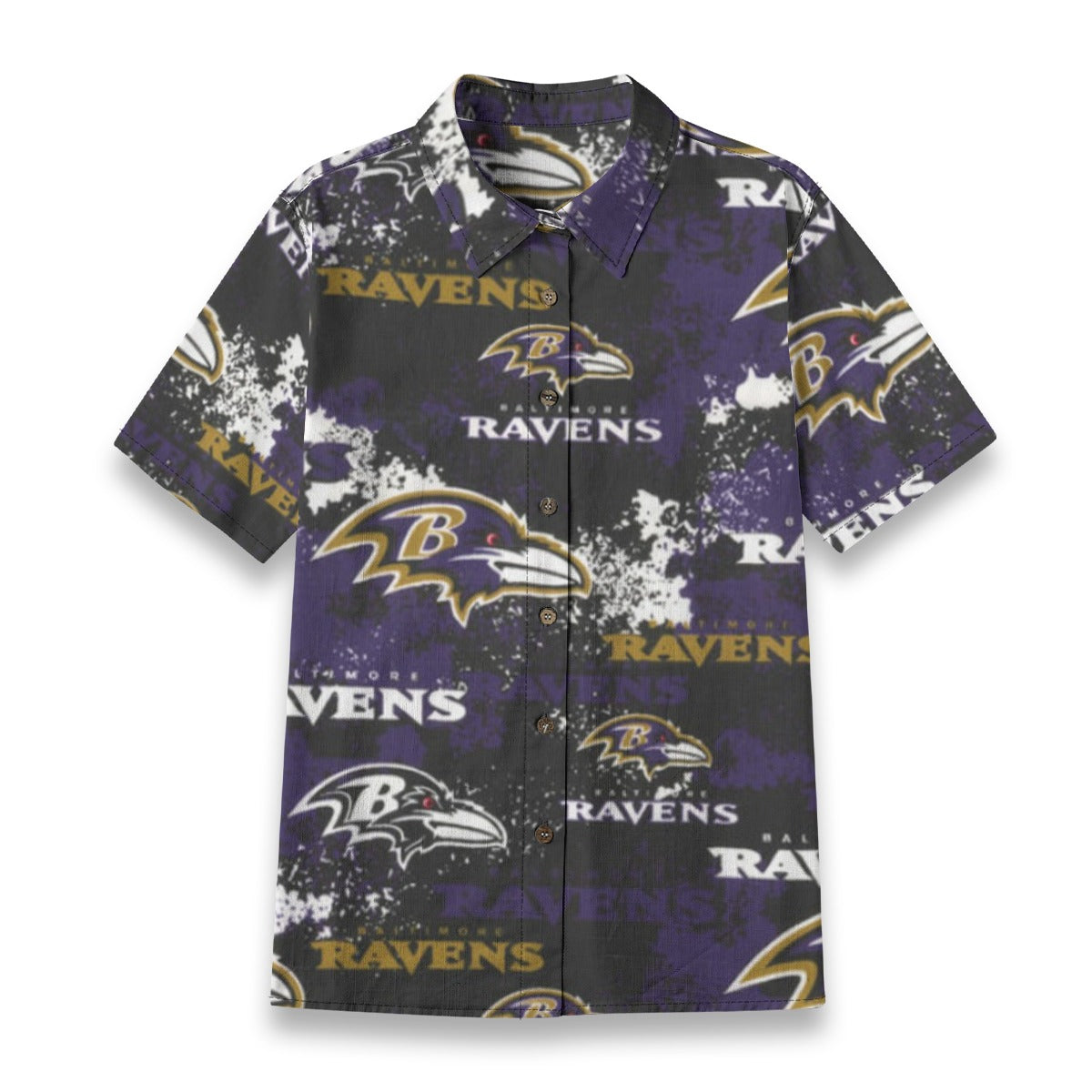Baltimore Ravens  Women's Shirt | 125GSM Cotton purple black football outfit back view