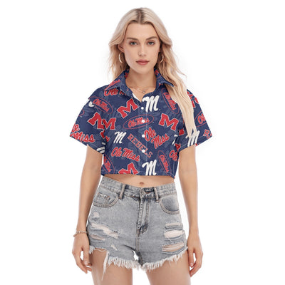 Ole Miss Rebels Women's Cropped Shirt varsity sportswear product image 1.0