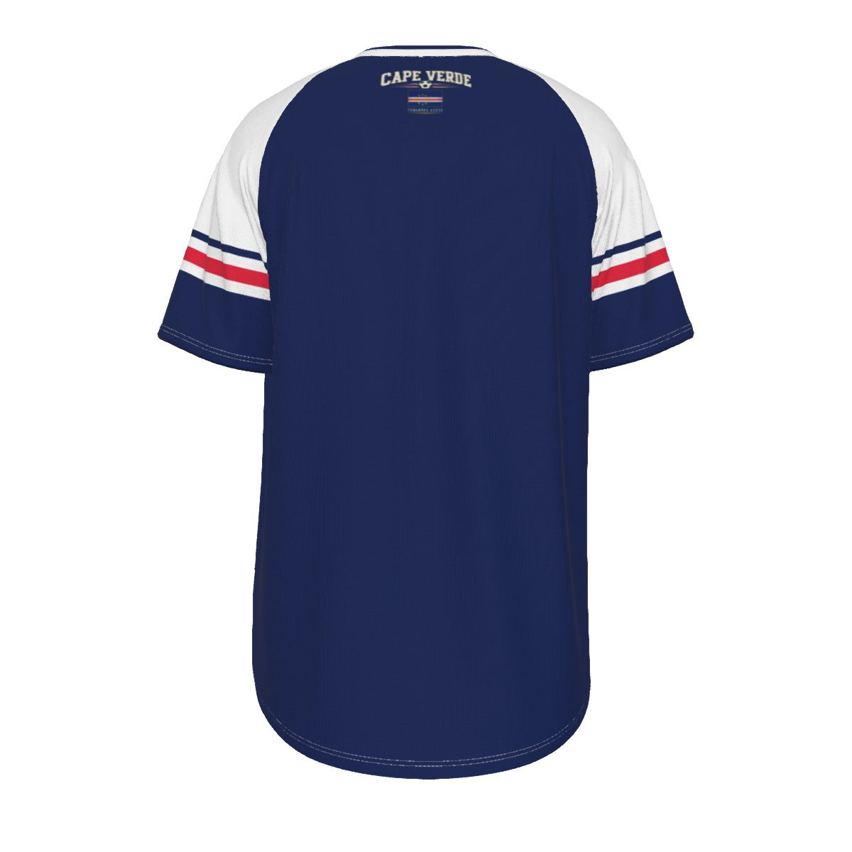 Cape Verde Soccer T-Shirt Blue – Cape Verde Football Shirt Tubarões Azuis Fan Tee