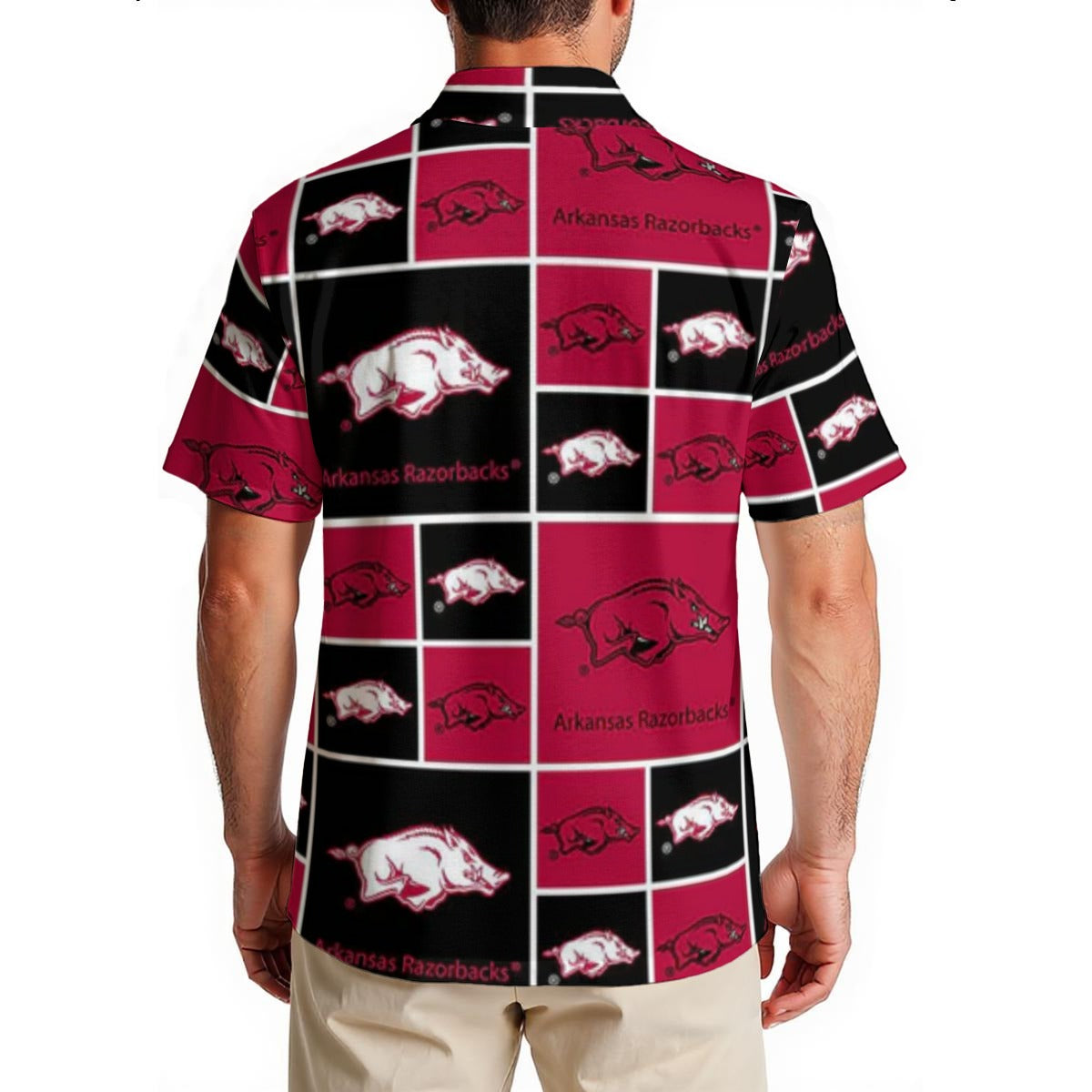 Arkansas Razorbacks Men's Hawaiian Shirt|150GSM varsity sportswear product image 2.0
