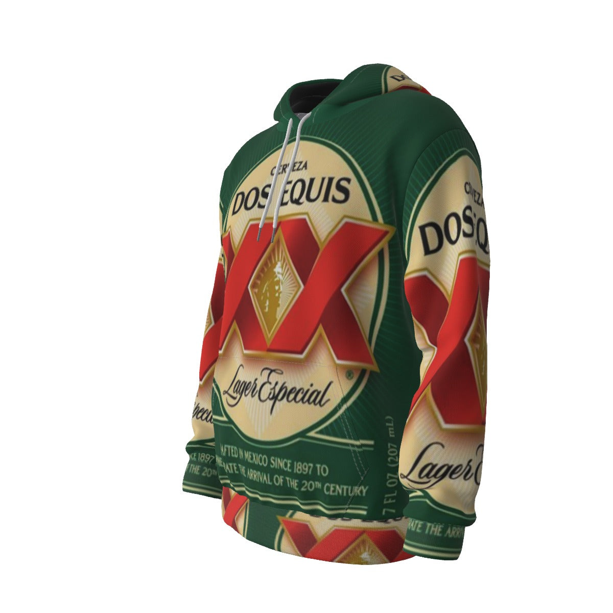 Mexican Beer Hoodie – Double Crest Lager Inspired 90s Streetwear Sweatshirt