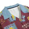 Aston Villa Men's Faux Linen Hawaiian Shirt