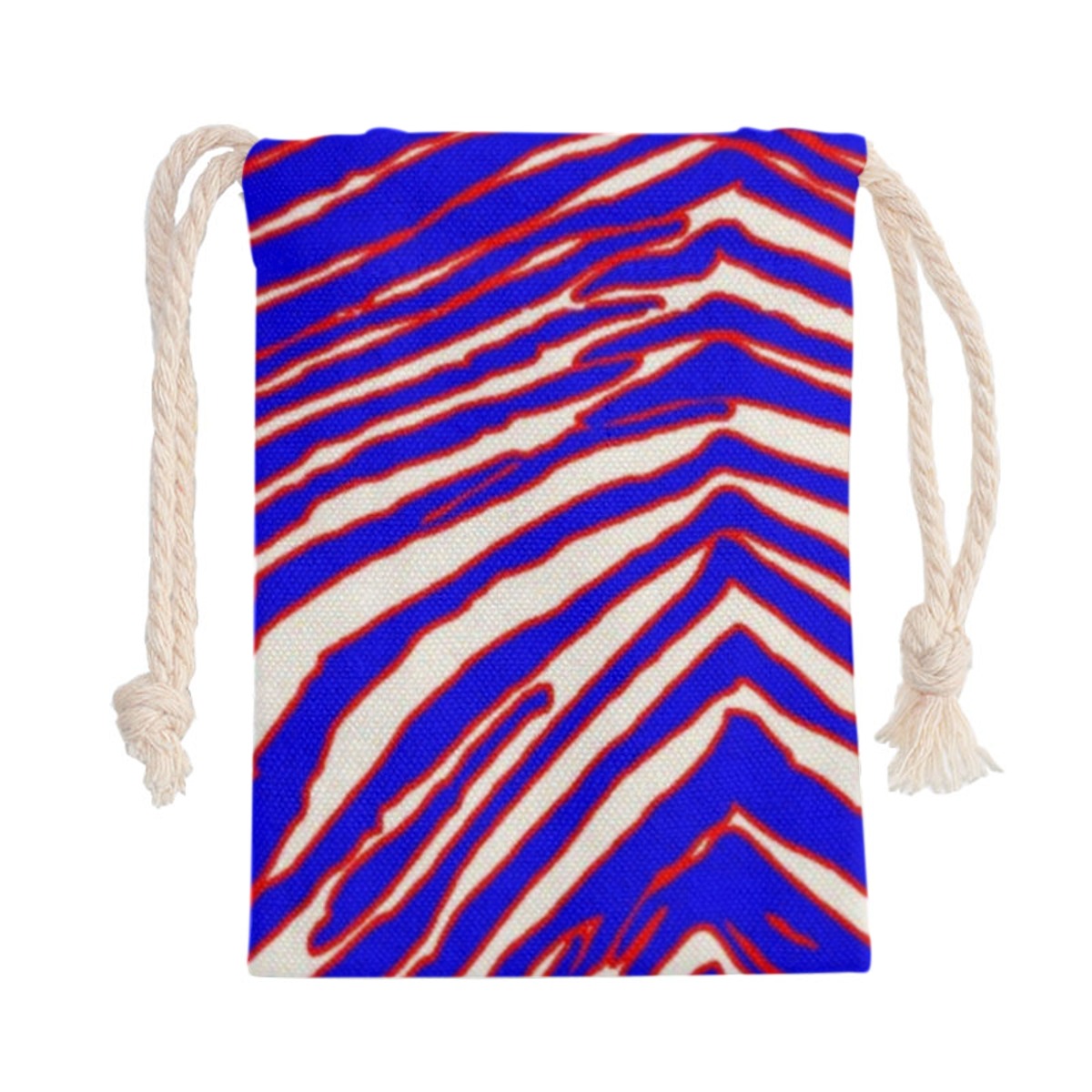 White Smoke Buffalo Bills zubaz Double-Side Printing Christmas Bag – Red Blue White Zebra Game Day Style
