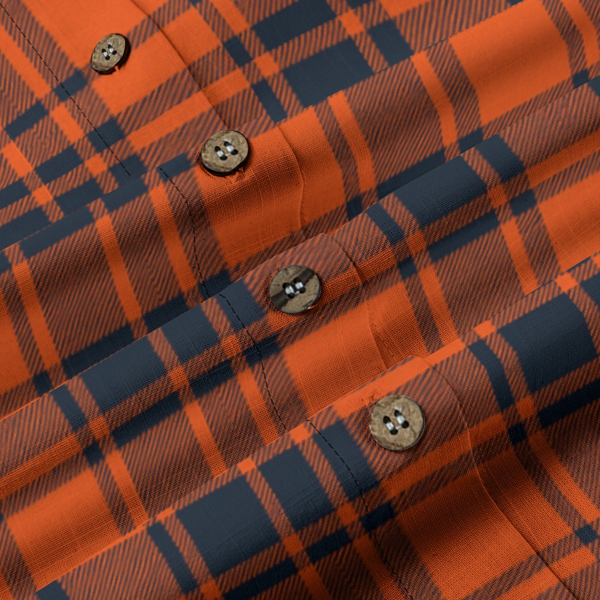 illinois fighting illini tartan plaid oversized button up women shirt women's shirt | 125gsm cotton women tartan plaid game day fashion