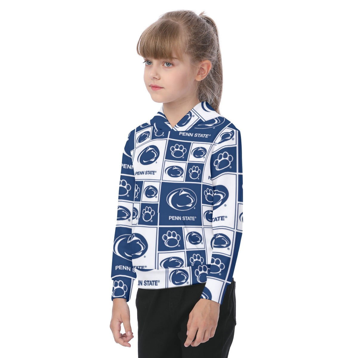 Penn State - Nittany Lions Kid's Heavy Fleece Hoodie White varsity sports apparel