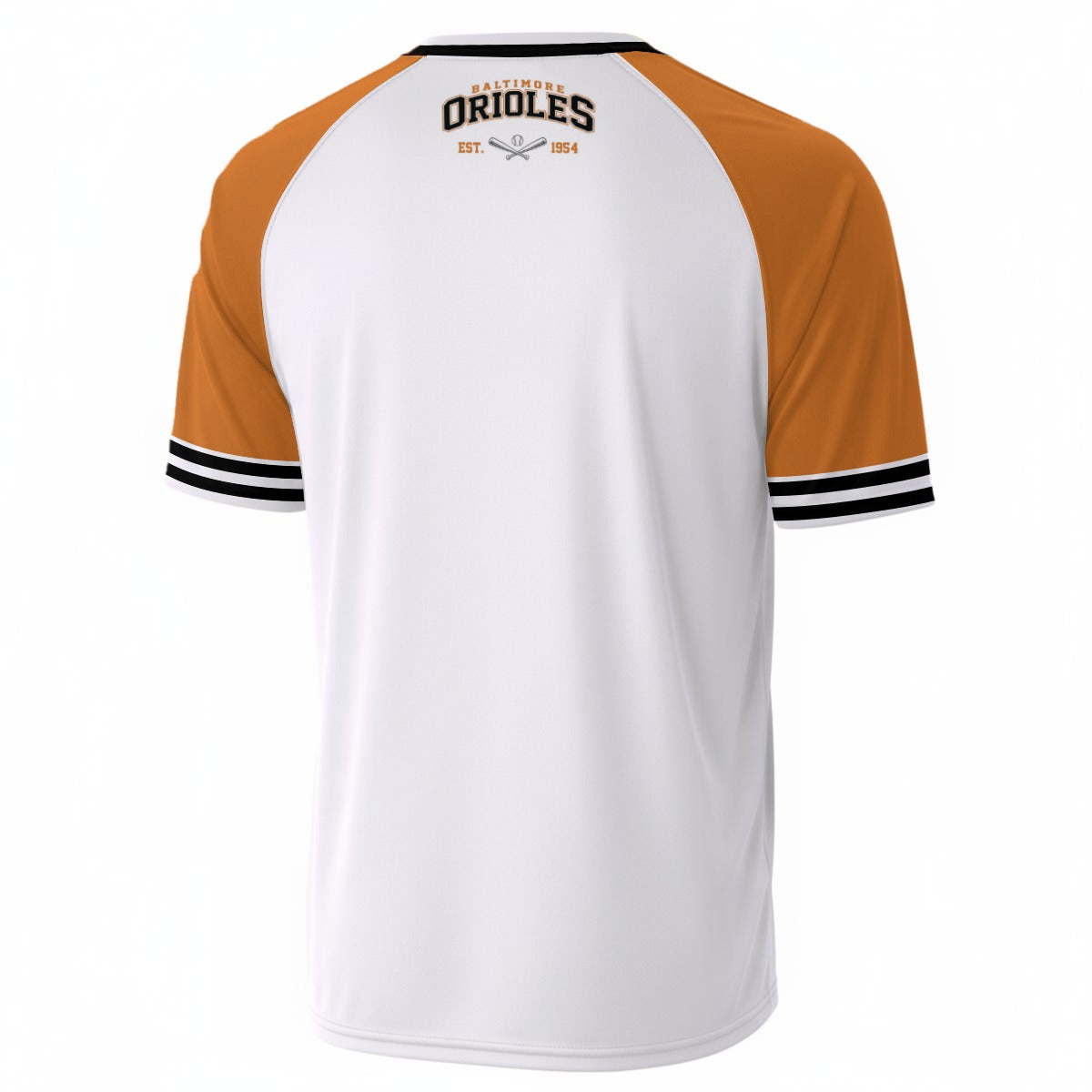 White Orange Baseball Jersey Baltimore Style – Orioles Varsity Shirt Game Day Outfit