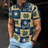 Notre Dame - Fighting Irish Men's Polo Shirt White varsity sports apparel