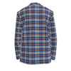 White Smoke Buffalo Football Plain Tartan Men’s Casual Blazer – Red Blue White Game Day Style
