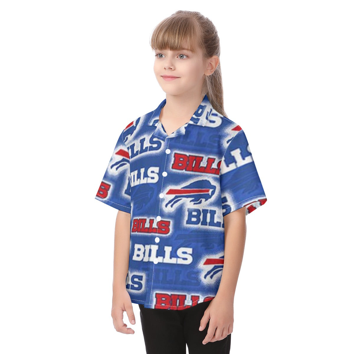 Buffalo Bills  Kid's Hawaiian Vacation Shirt streetwear fashion product image 3