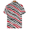 White Smoke Ohio State polo shirt scarlet white football tee