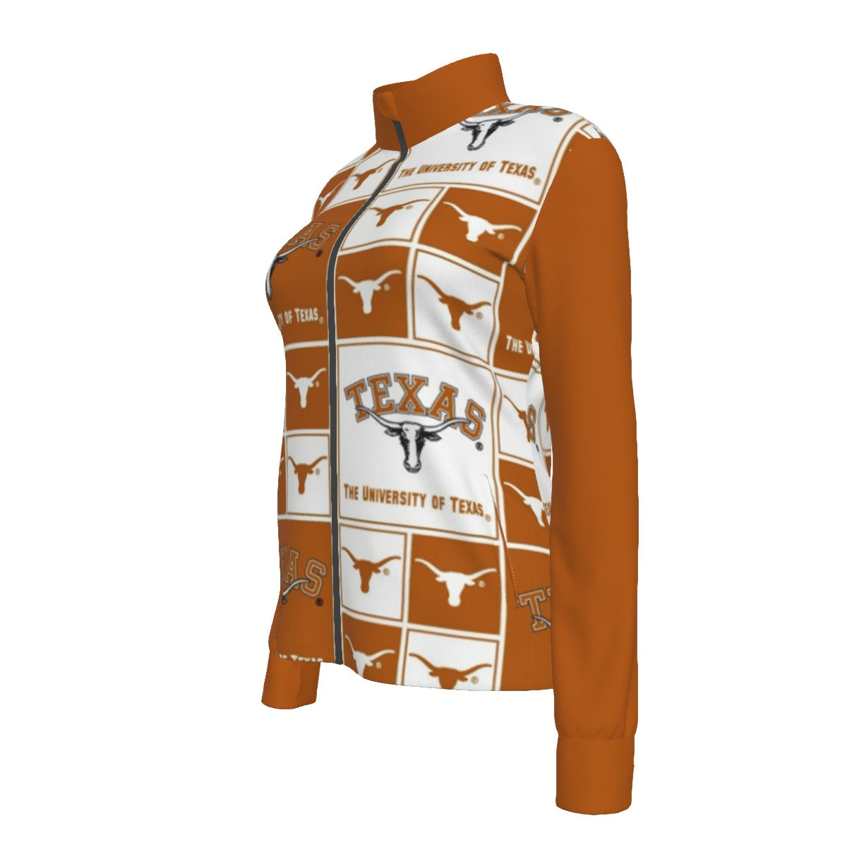 White Smoke Texas at Austin - Longhorns Women's Long Sleeve Thumbhole Jacket