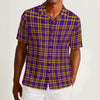Louisiana State University Men's Hawaiian Shirt – game day outfit, football shirt, image 1.0