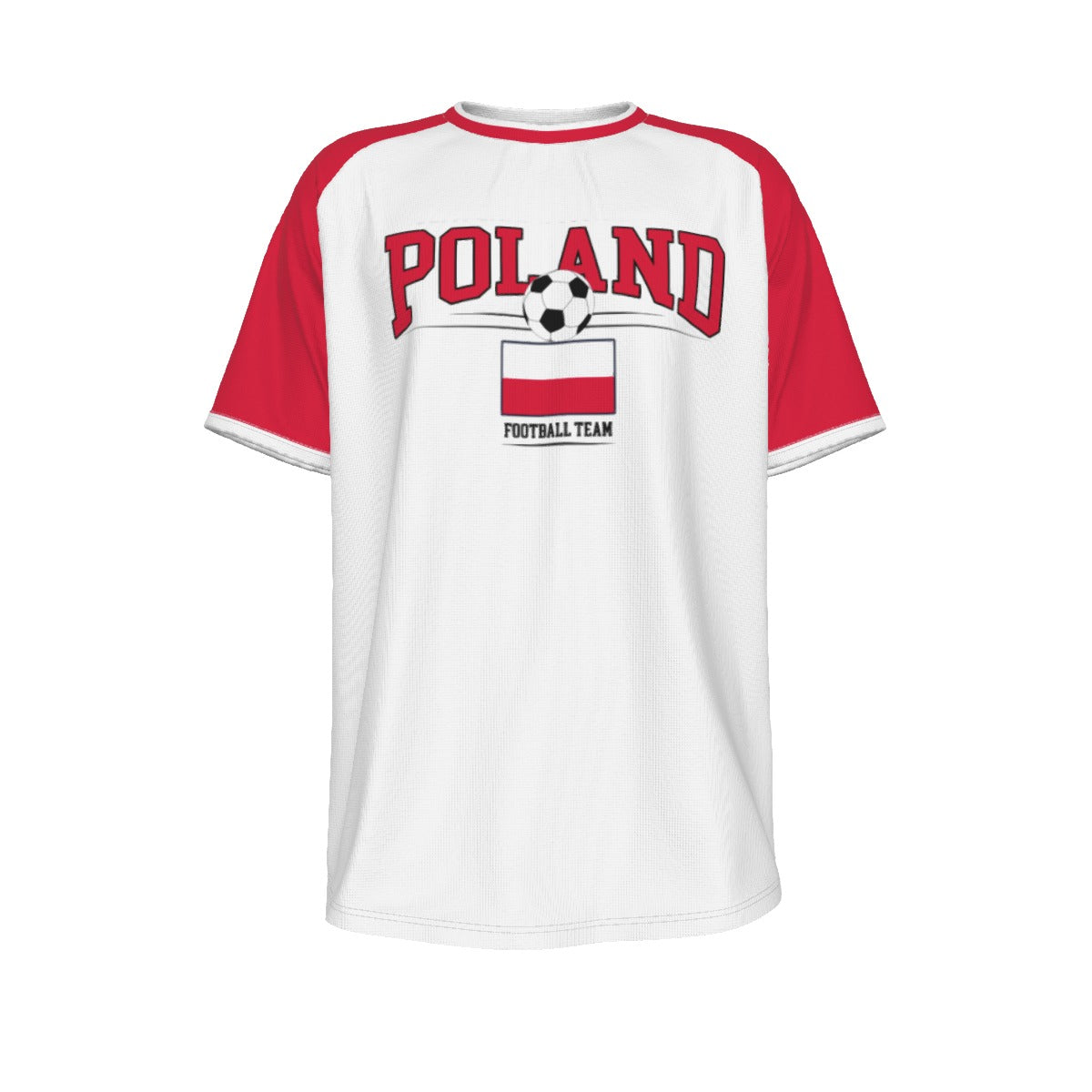 Poland Soccer Fan T-Shirt – Vintage Poland Football Shirt Retro Polish National Team Style | Classic Poland Soccer Tee – casual fan outfit, nfl fan apparel, image 1.0