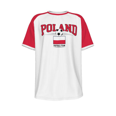 Poland Soccer Fan T-Shirt – Vintage Poland Football Shirt Retro Polish National Team Style | Classic Poland Soccer Tee – casual fan outfit, nfl fan apparel, image 1.0