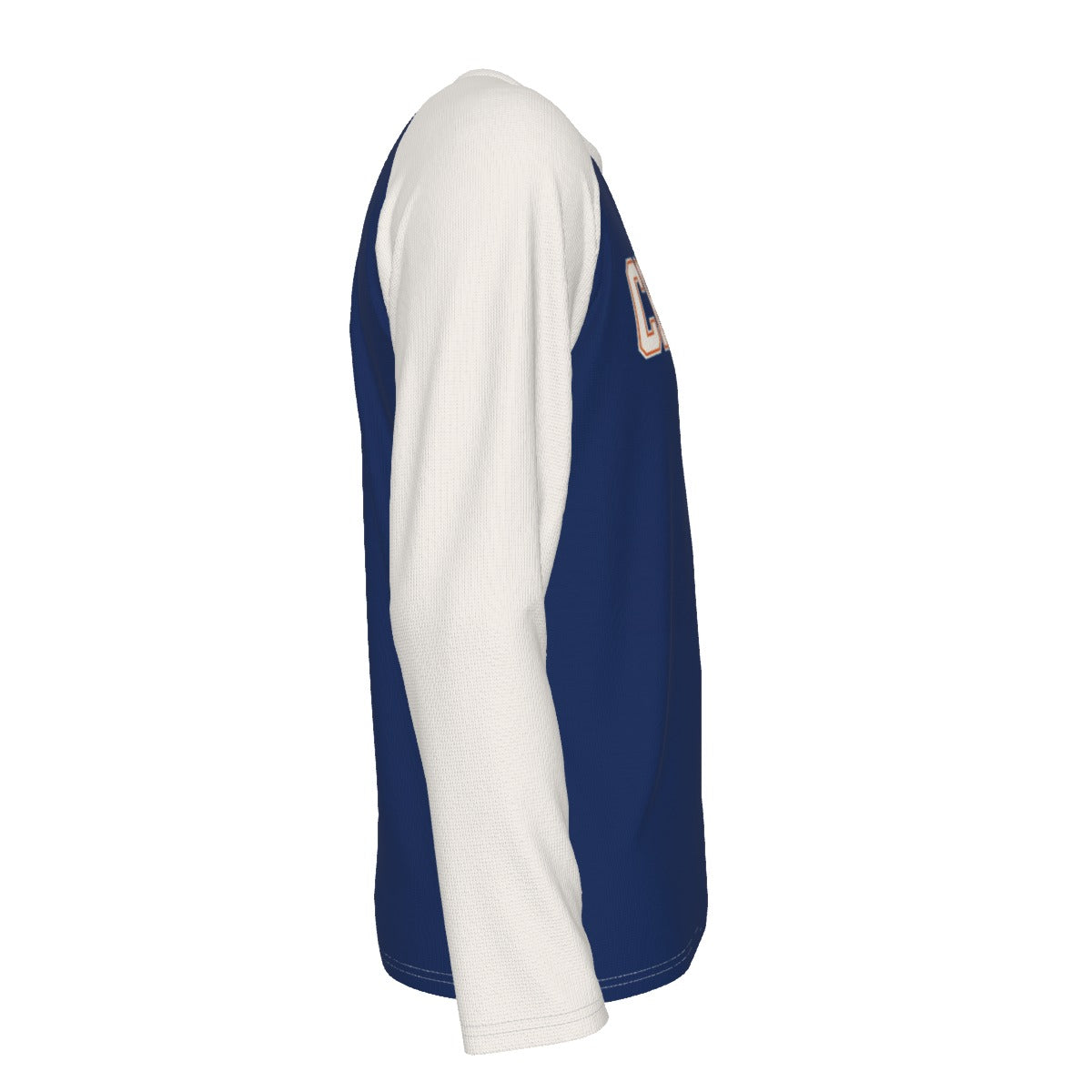 White Smoke Chicago Football Blue and White Shirt – Classic Long Sleeve Raglan Game Day Tee