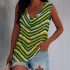 Green Bay Football Yellow Green Women’s Sleeveless V-Neck Tank Top – Game Day Streetwear – football shirt, football shirt, image 1.0