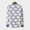 Dallas Cowboys  Men's Stand Collar Shirt With Long Sleeve|110GSM Imitation Flax