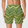 Lavender Green Bay football zebra Men's Short Boxer Briefs|115GSM Cotton poplin