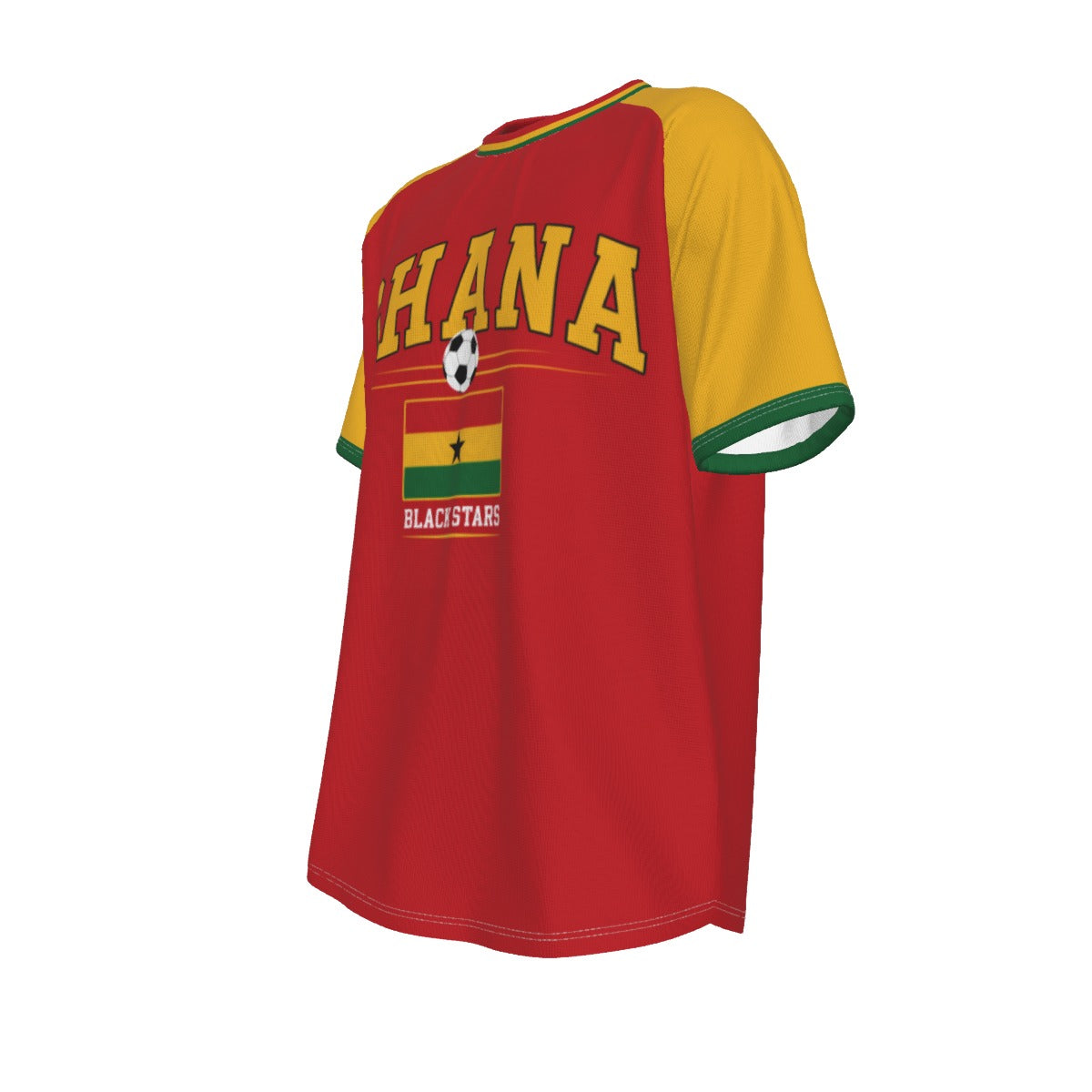Ghana National Football Team Short Sleeve T-shirt streetwear fashion product image 7
