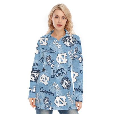 North Carolina Chapel Hill Tar Heels Women's Long Shirt - ACC football apparel varsity sportswear product image 1.0