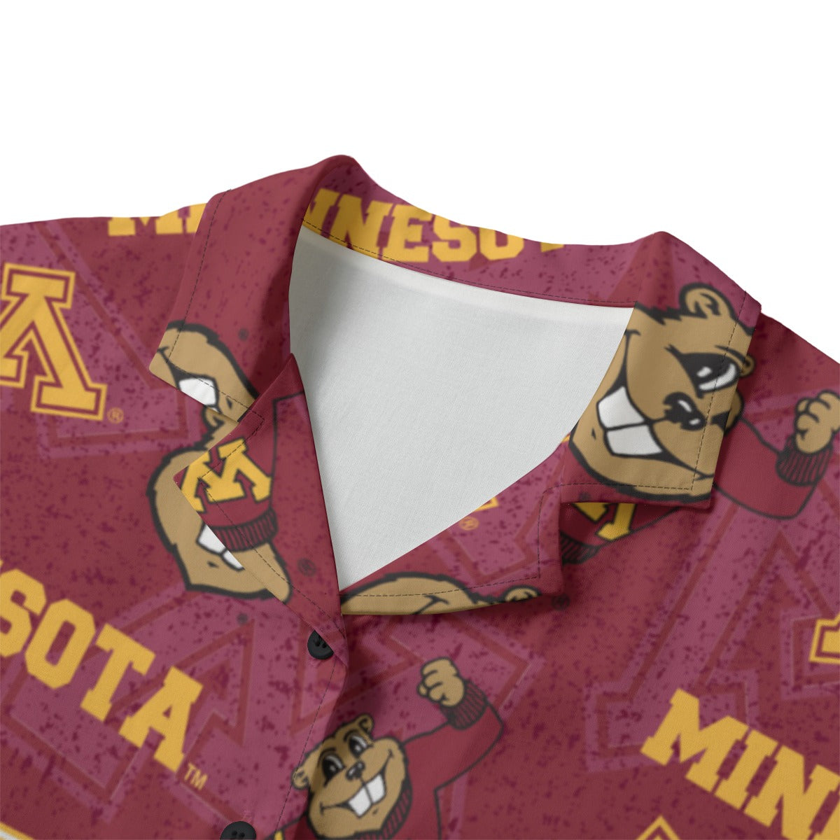 Minnesota Golden Gophers Hawaii Shirt | 120GSM White varsity sports apparel