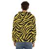 White Smoke Pittsburgh Football Yellow Black Zebra Men’s Velvet Pullover Hoodie – Game Day Streetwear