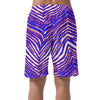 White Smoke Buffalo Zebra Football Men’s Casual Short Pants – Relaxed Game Day Streetwear