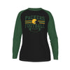 Packers Football Green and Gold Raglan Long Sleeve Shirt – Classic Game Day Fan Tee – game day outfit, nfl fan apparel, image 1.0