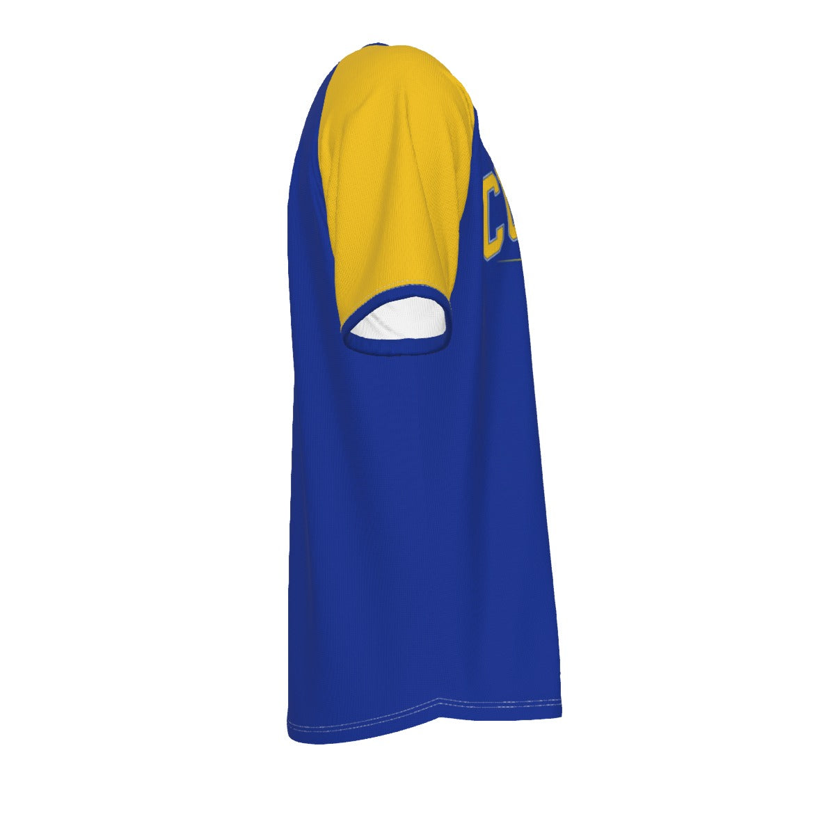 Curacao Soccer T-Shirt Blue Yellow – Curacao Football Shirt Korsou Fan Tee streetwear fashion product image 4