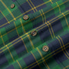 Notre Dame Fighting Irish Green Navy Gold Plaid Womens Shirt 125Gsm Cotton 8 green navy gold plaid women fashion apparel