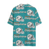 miami-dolphins-womens-hawaii-shirt-rayon aqua orange football outfit detail