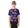 Atlanta Braves Kid's Raglan Sleeve T-shirt atlanta braves baseball fan apparel game day outfit