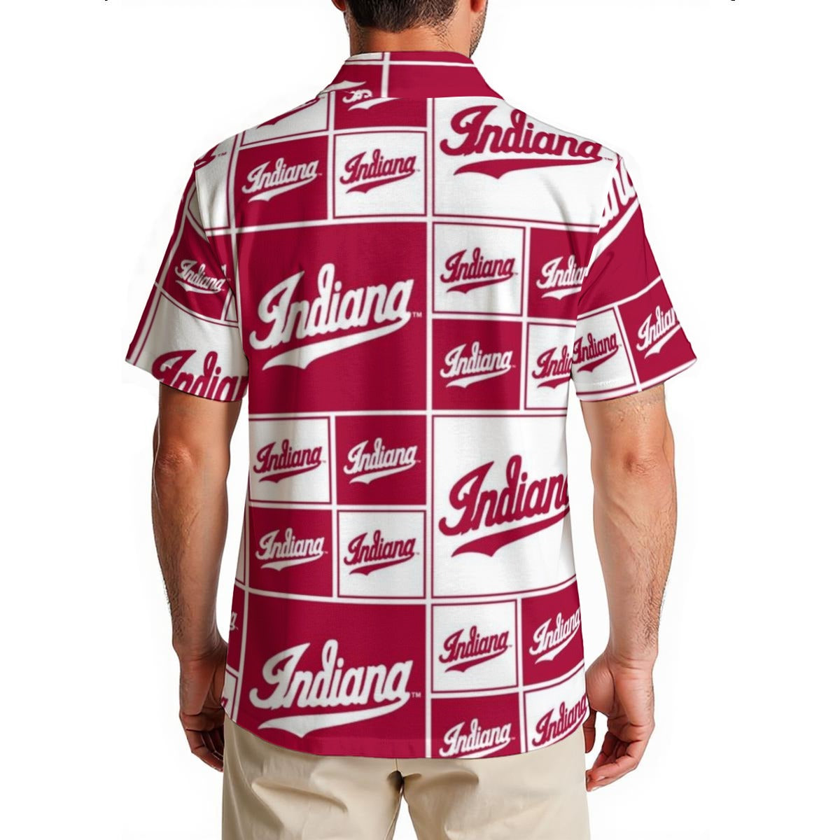 Indiana Hoosiers Men's Hawaiian Shirt|150GSM