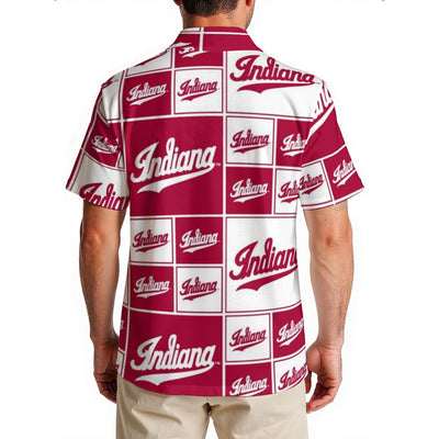 Indiana Hoosiers Men's Hawaiian Shirt|150GSM