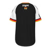 Black Germany Soccer Fan T-Shirt – Vintage Germany Football Shirt Black Red Gold Style | Retro German Football Tee