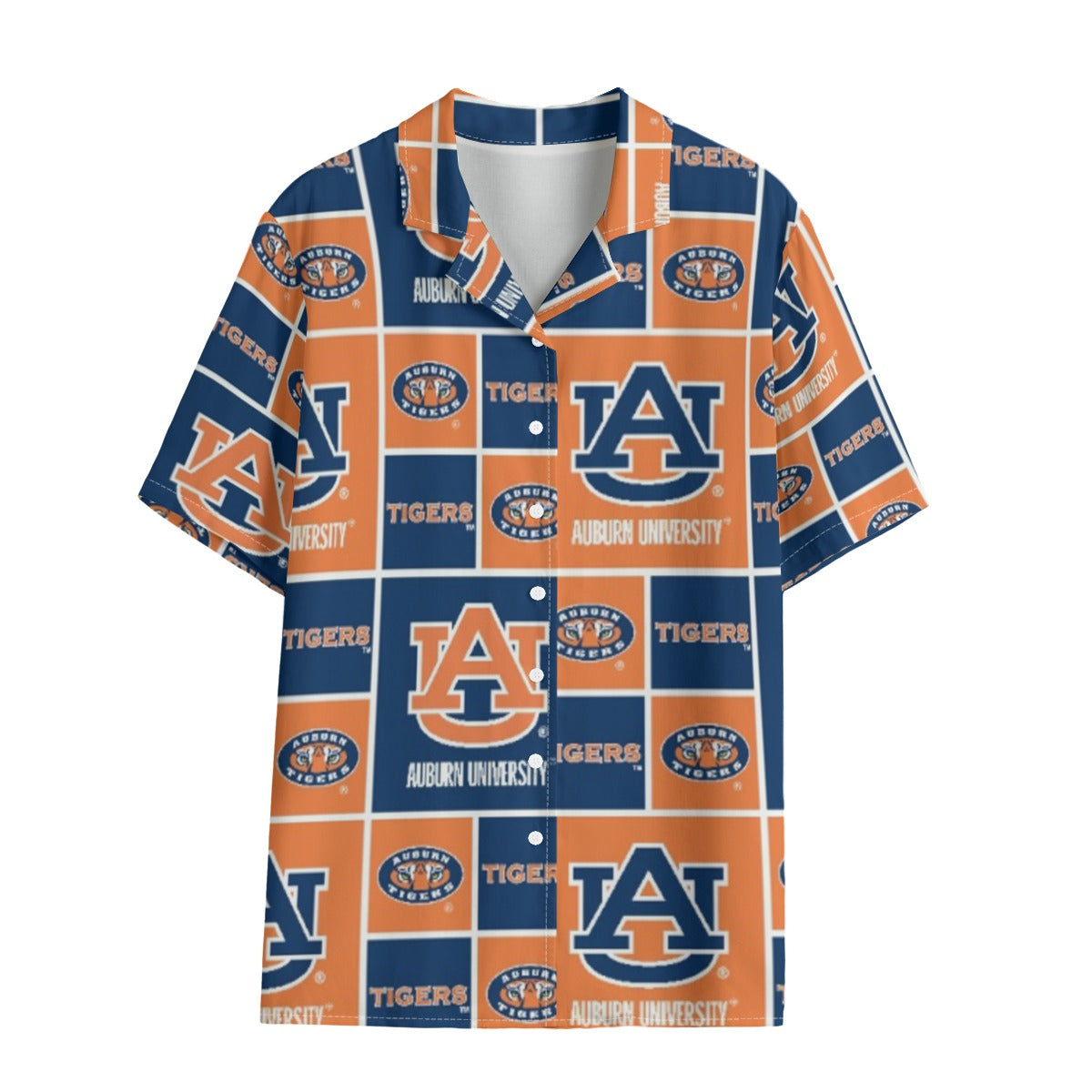 Auburn Tigers Women's Hawaii Shirt | Rayon - Auburn aesthetic tee varsity sportswear product image 1.0