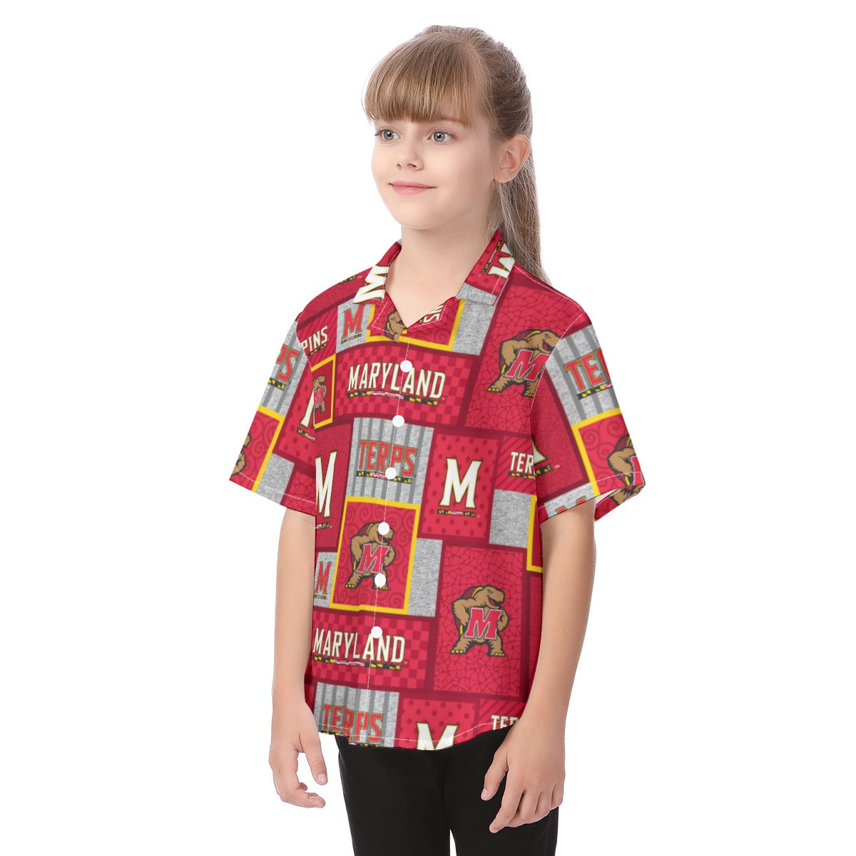 Maryland Terrapins Kid's Hawaiian Vacation Shirt