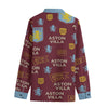 Aston Villa Men's Lapel Collar Shirt With Concealed Placket |115GSM Cotton poplin