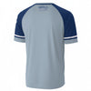Dark Gray Tampa FL Athletics T Shirt Light Blue and Navy Varsity Style