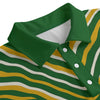 White Smoke Green Bay football zebra Unisex Lapel Collar Sweater