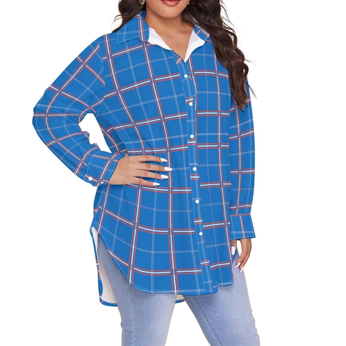 kansas jayhawks tartan plaid women shirt women tartan plaid game day fashion
