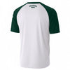 White Smoke White and Green Philadelphia T-Shirt – Varsity Sports Graphic Tee with Vintage Style