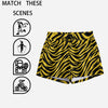 White Smoke Pittsburgh Football Yellow Black Zebra Women's Casual Shorts