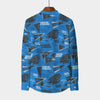 carolina-panthers-mens-stand-collar-shirt-with-long-sleeve-110gsm-imitation-flax black blue football fabric breathable detail