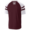 White Smoke Tampa Florida USA T Shirt Burgundy and White Varsity Athletic