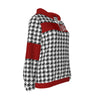 White Smoke Alabama football Women's Borg Fleece Hoodie With Half Zip Crimson Game Day Sherpa Pullover