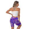White Smoke Buffalo Zebra Football Women’s Shorts – Everyday Game Day Streetwear