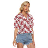 Alabama - Crimson Tide Women's V-neck Shirts White varsity sports apparel