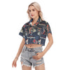 houston-texans-womens-cropped-shirt navy red football side view classic fit