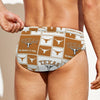 Dark Salmon Texas at Austin - Longhorns Men'S Drawstring Swim Briefs